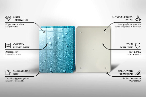 Skydd för spis Vattendroppar