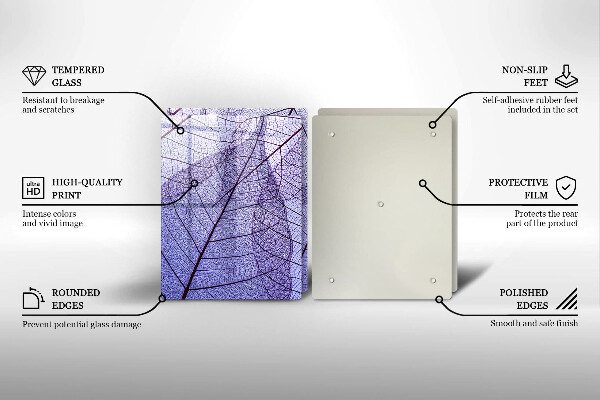 Skydd för induktionsspis Blad med ådror