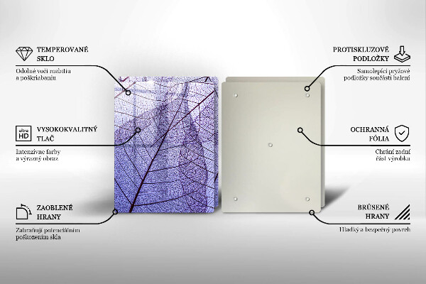 Skydd för induktionsspis Blad med ådror