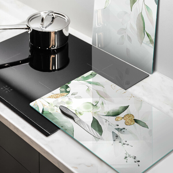 Skydd för induktionsspis Akvarell blad