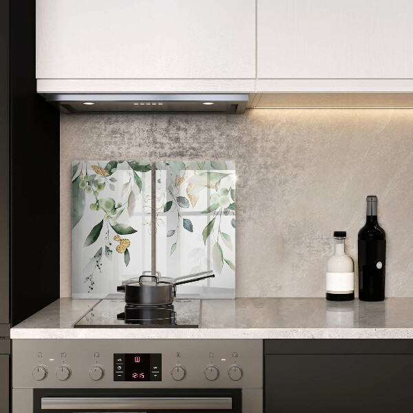 Skydd för induktionsspis Akvarell blad