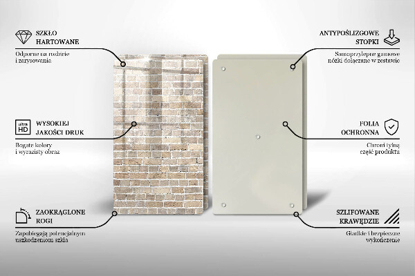 Kokkärlskydd Ljus tegelvägg