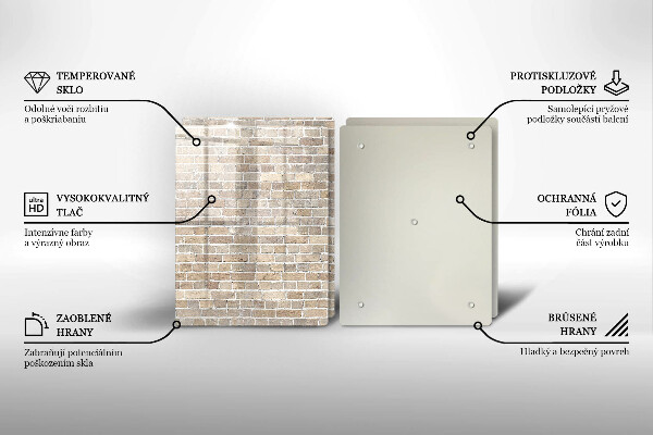 Kokkärlskydd Ljus tegelvägg