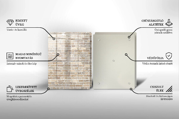 Kokkärlskydd Ljus tegelvägg