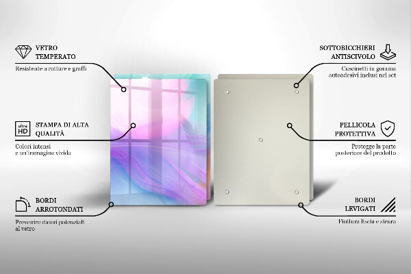 Kokkärlskydd Pastellfjädrar