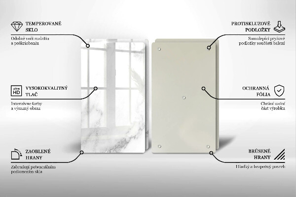 Kokkärlskydd Modern marmor