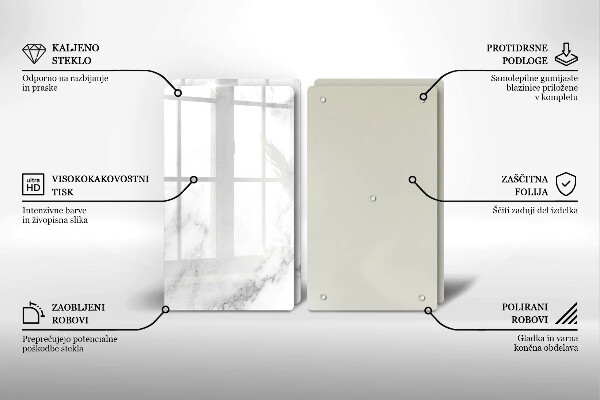 Kokkärlskydd Modern marmor