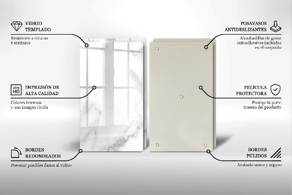 Kokkärlskydd Modern marmor