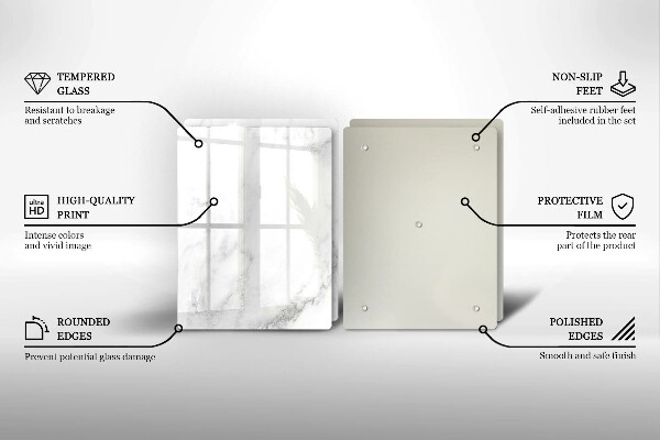 Kokkärlskydd Modern marmor