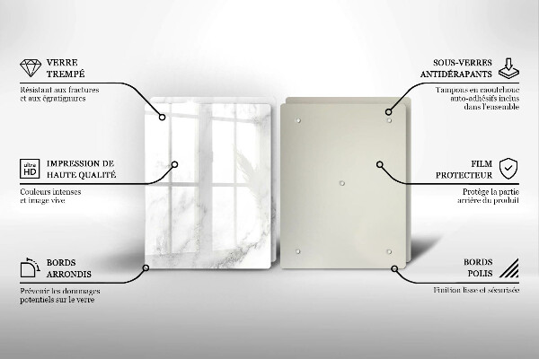 Kokkärlskydd Modern marmor