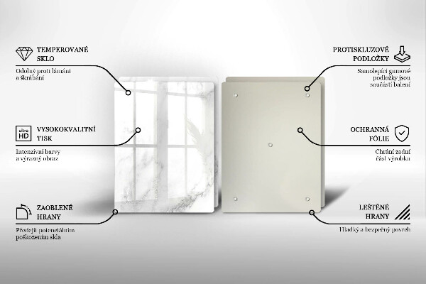 Kokkärlskydd Modern marmor