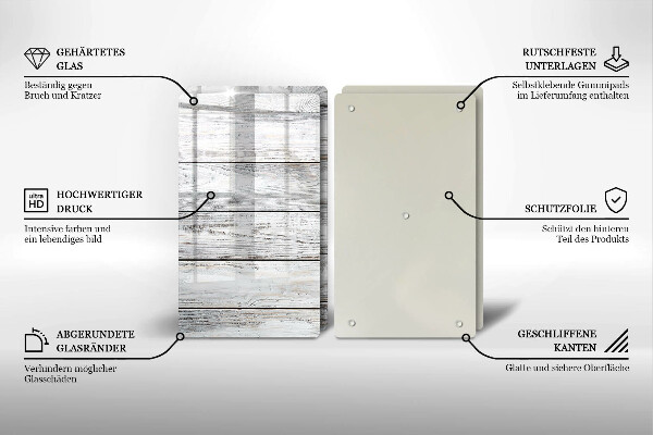 Kokkärlskydd Ljusa träskivor