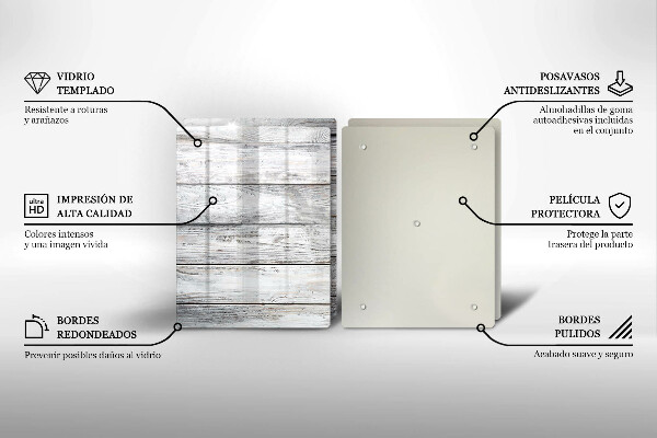Kokkärlskydd Ljusa träskivor