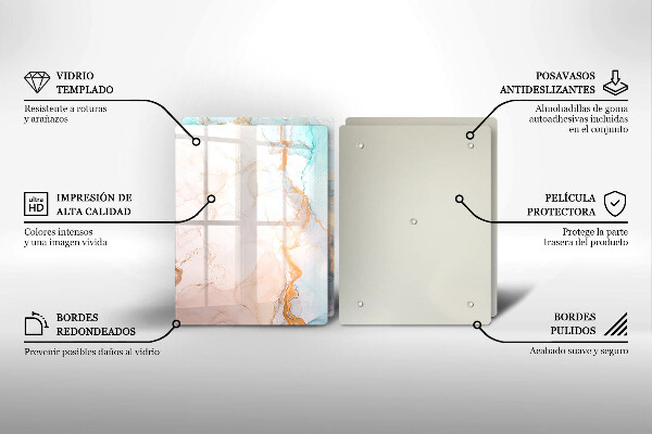 Kokkärlskydd Abstrakt marmor