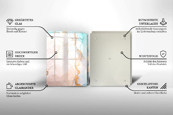 Kokkärlskydd Abstrakt marmor