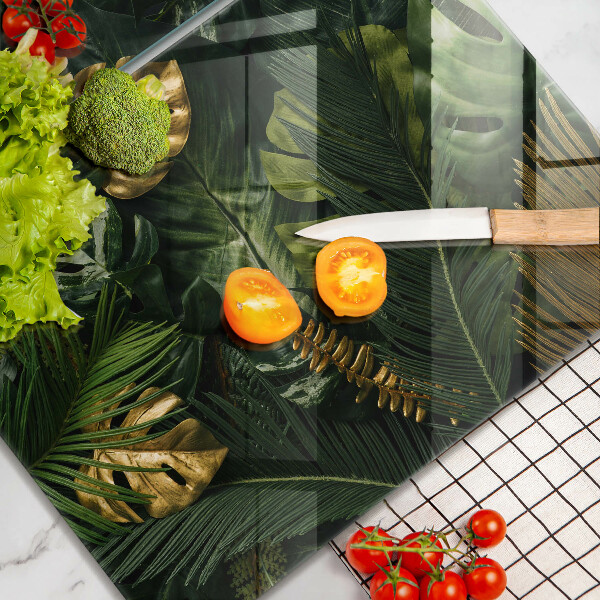 Kokkärlskydd Gyllene Monstera blad