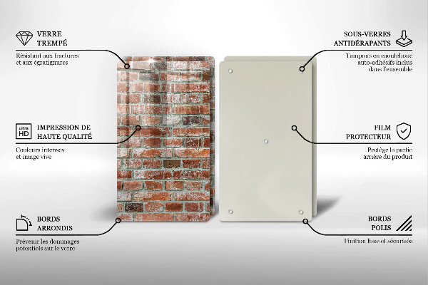 Kokkärlskydd Gammal tegelvägg