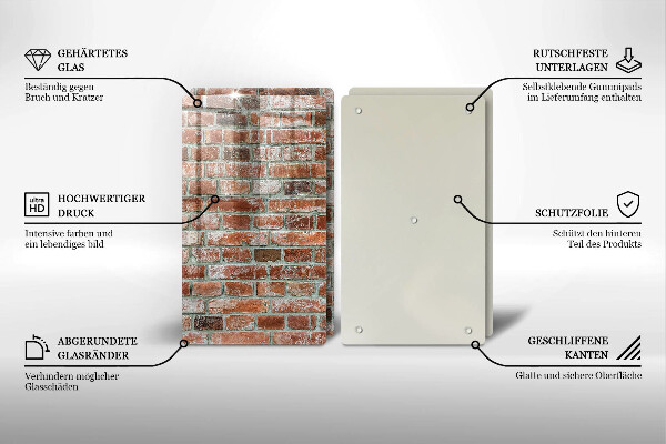 Kokkärlskydd Gammal tegelvägg