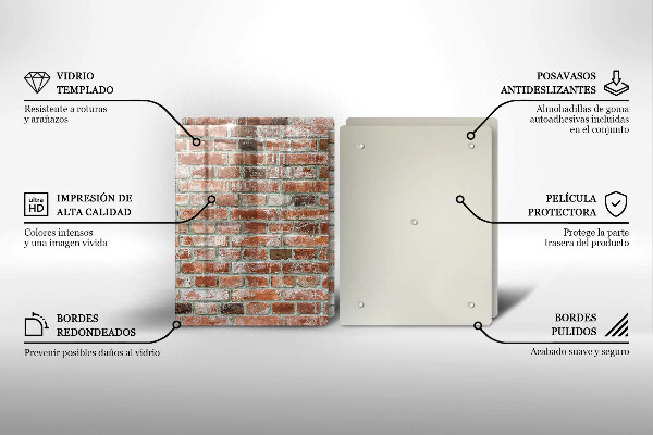Kokkärlskydd Gammal tegelvägg
