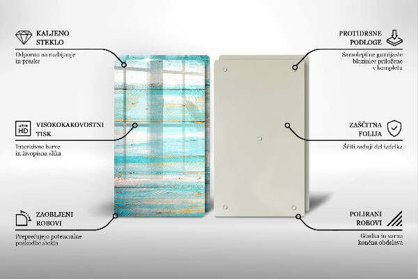 Kokkärlskydd Vintage träplankor