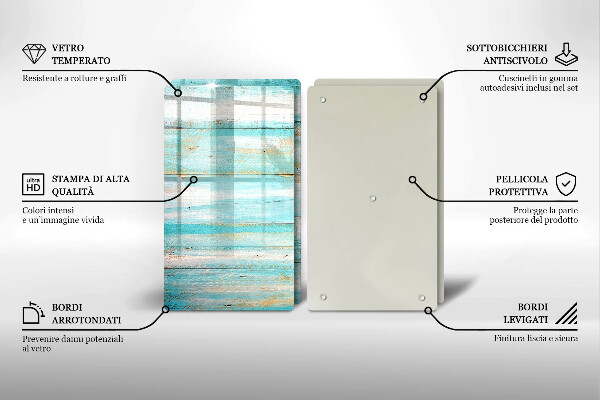 Kokkärlskydd Vintage träplankor