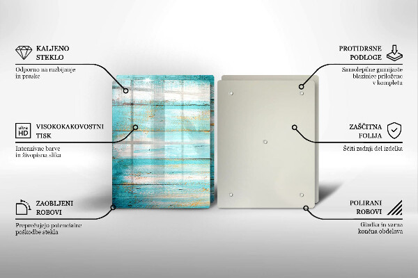 Kokkärlskydd Vintage träplankor