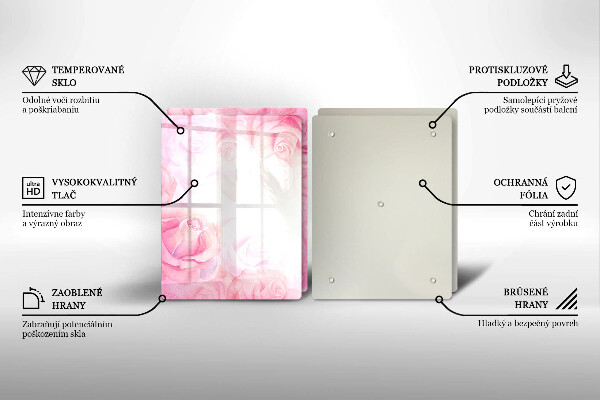 Kokkärlskydd Delikat rosor bakgrund