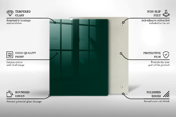 Skydd för induktionsspis modern Grön färg