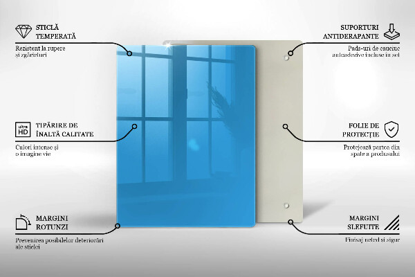 Skydd för induktionsspis modern Blå färg