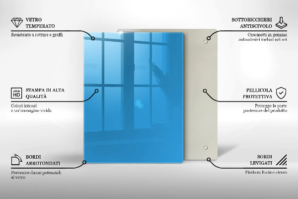 Skydd för induktionsspis modern Blå färg