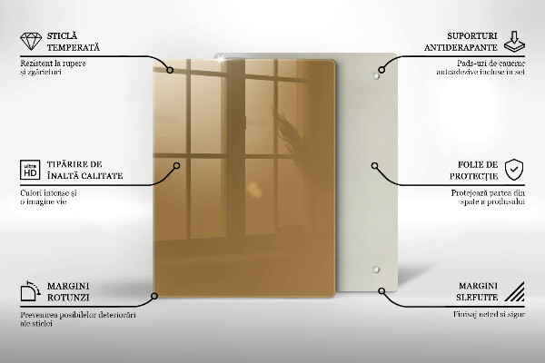 Skydd för induktionsspis modern Beige färg