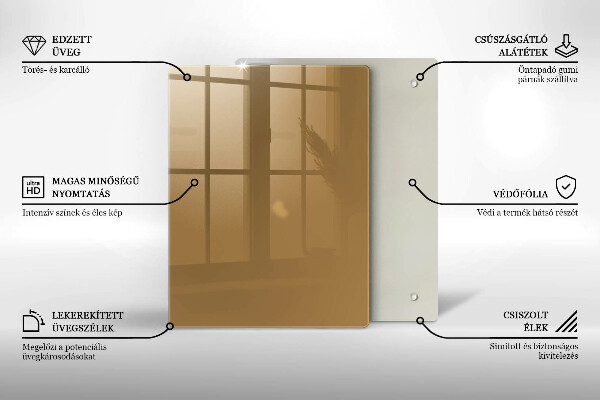 Skydd för induktionsspis modern Beige färg