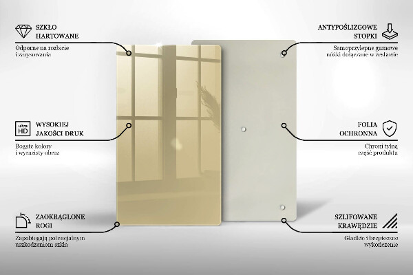 Skydd för induktionsspis modern Beige färg