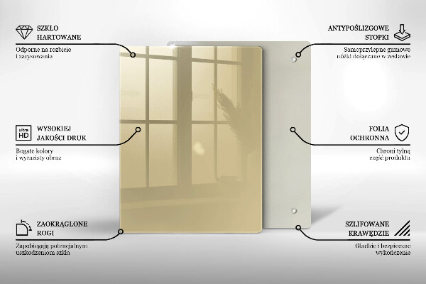 Skydd för induktionsspis modern Beige färg