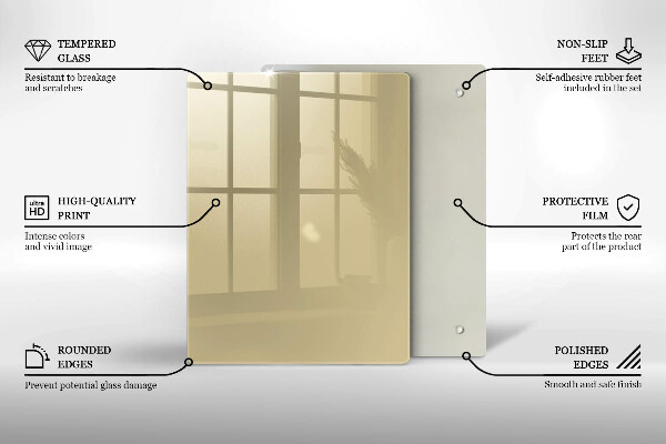 Skydd för induktionsspis modern Beige färg