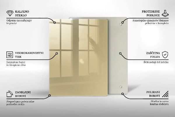 Skydd för induktionsspis modern Beige färg