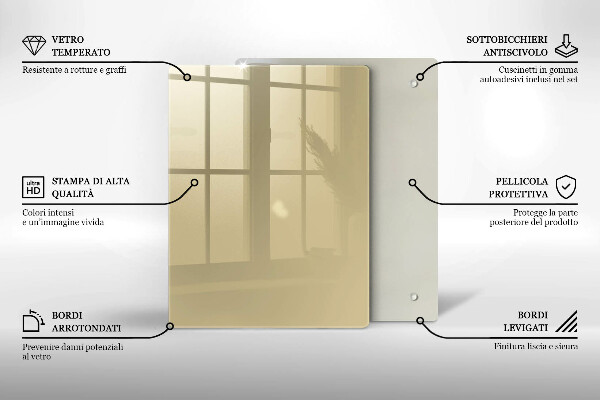 Skydd för induktionsspis modern Beige färg