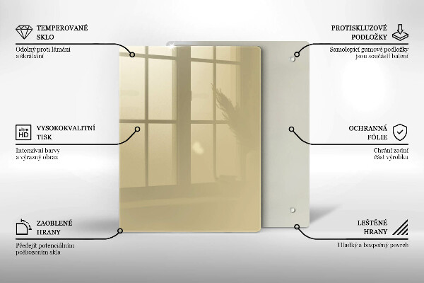 Skydd för induktionsspis modern Beige färg