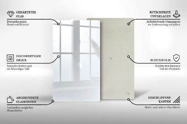 Skydd för induktionsspis modern Färg vit