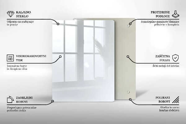 Skydd för induktionsspis modern Färg vit