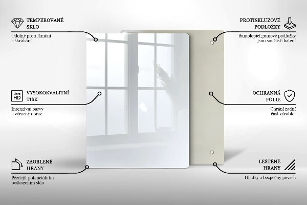 Skydd för induktionsspis modern Färg vit