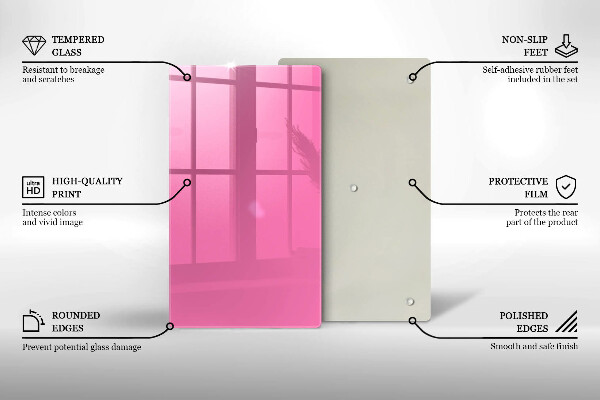 Skydd för induktionsspis modern Färg rosa