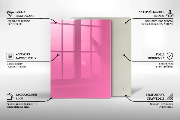 Skydd för induktionsspis modern Färg rosa