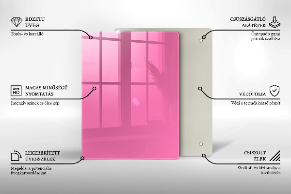 Skydd för induktionsspis modern Färg rosa