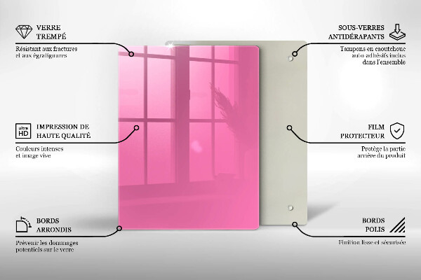 Skydd för induktionsspis modern Färg rosa