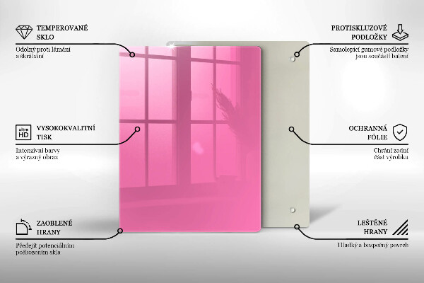 Skydd för induktionsspis modern Färg rosa