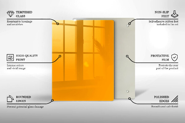 Skydd för induktionsspis modern Färg mörkgul