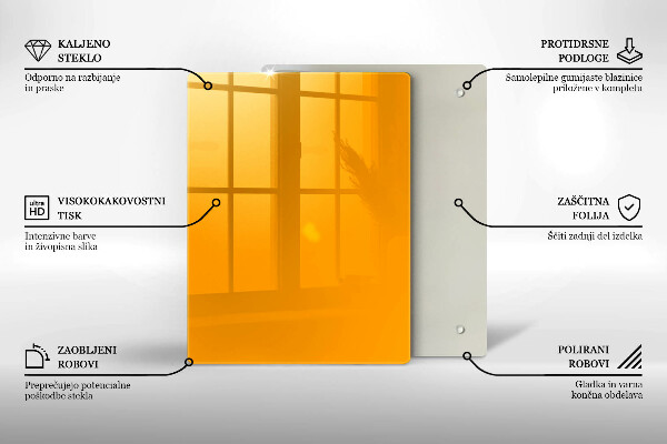 Skydd för induktionsspis modern Färg mörkgul