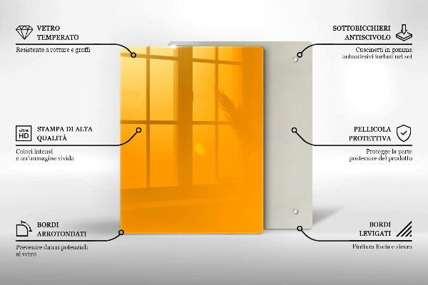 Skydd för induktionsspis modern Färg mörkgul