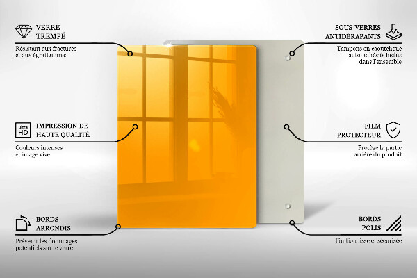 Skydd för induktionsspis modern Färg mörkgul